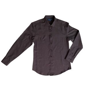 Men’s grey button down long sleeve - size M
